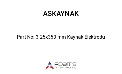 3.25x350 mm Kaynak Elektrodu