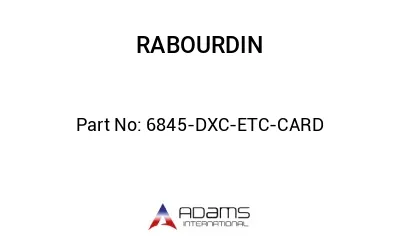 6845-DXC-ETC-CARD
